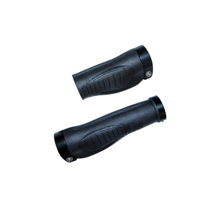 Håndtagsæt BikePartner sortErgo 95/136mm gummi