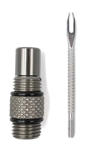 Tubeless tool reparationssæt m. nål, fil, plugs og CO2 hoved